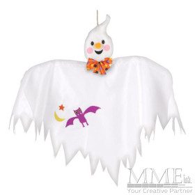 Ghosts Hanging Plush with Orange Bow